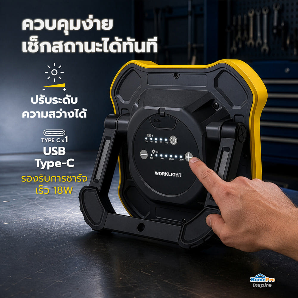 ไฟฉาย LED WORK LIGHT ELECKTA ZF6916-A 5000 ลูเมน 40 วัตต์ DAYLIGHT