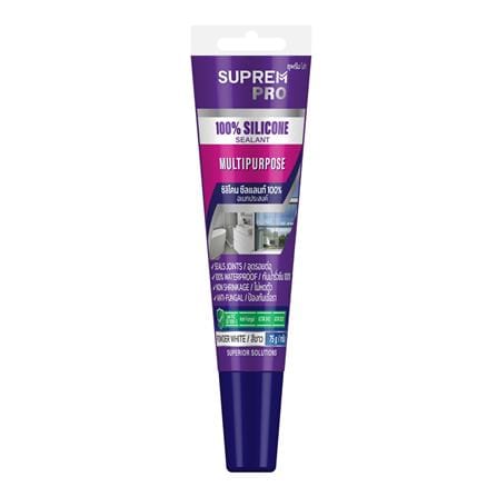 ซิลิโคนไร้กรด SUPREMPRO 75 ก. สีขาว