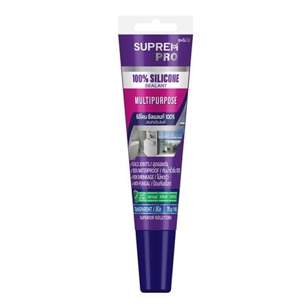 ซิลิโคนไร้กรด SUPREMPRO 75 ก. สีใส_0