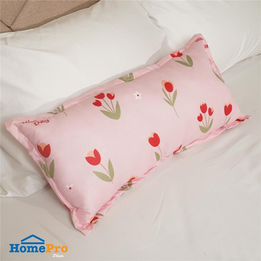 หมอนหนุน ใยสังเคราะห์ SNAZZ TULIP 36x72 ซม. สี PINK