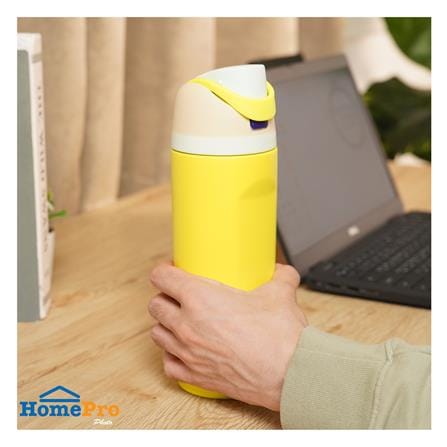กระติกสุญญากาศ HOMEPRO PASTEL FLOW 0.56 ลิตร สีเหลือง_4