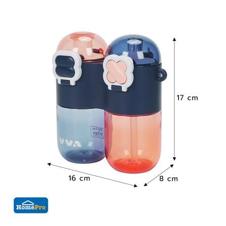 กระบอกน้ำพลาสติก HOMEPRO TRITAN POPJOY 0.8 ลิตร สีน้ำเงิน_6