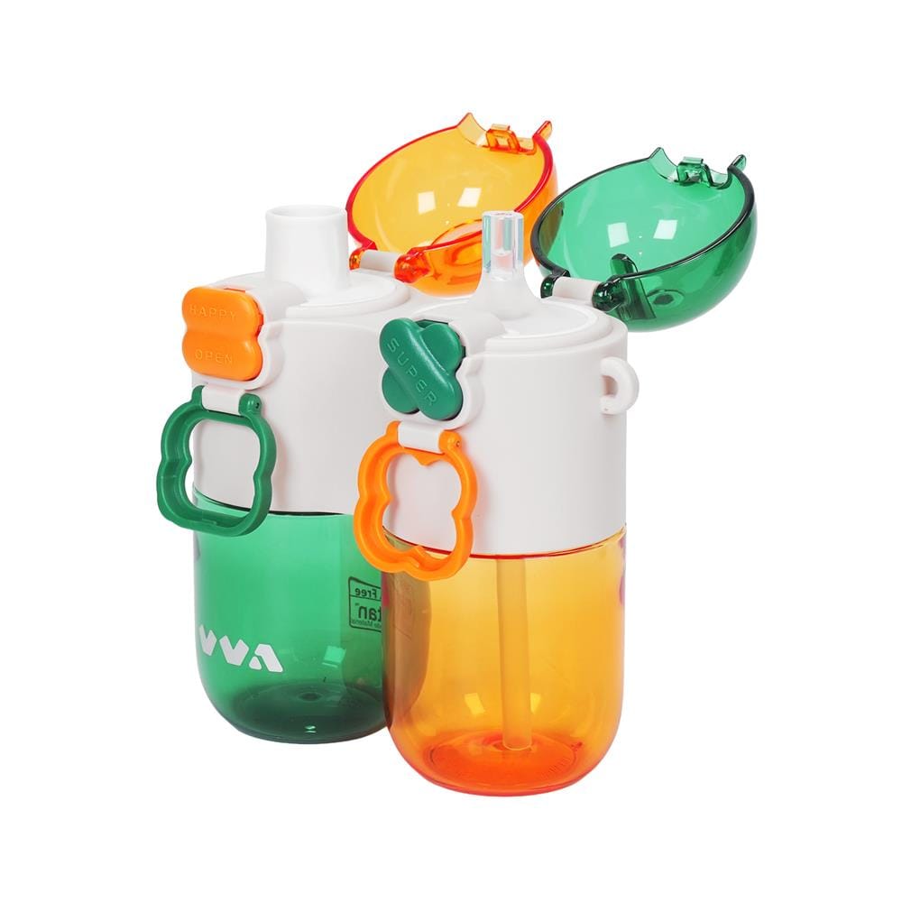 กระบอกน้ำพลาสติก HOMEPRO TRITAN POPJOY 0.8 ลิตร สีเขียว
