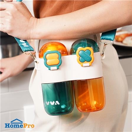 กระบอกน้ำพลาสติก HOMEPRO TRITAN POPJOY 0.8 ลิตร สีเขียว_5