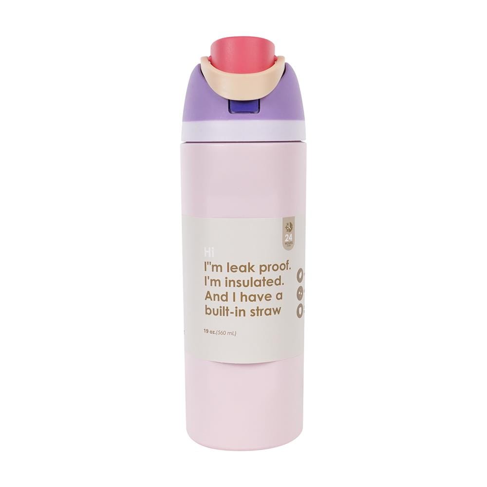 กระติกสุญญากาศ HOMEPRO PASTEL FLOW 0.56 ลิตร สีม่วง_0