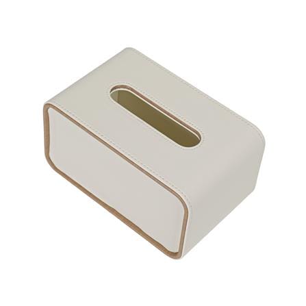 กล่องทิชชู่ PU HOMEPRO COZY SQUARE สีขาว_3
