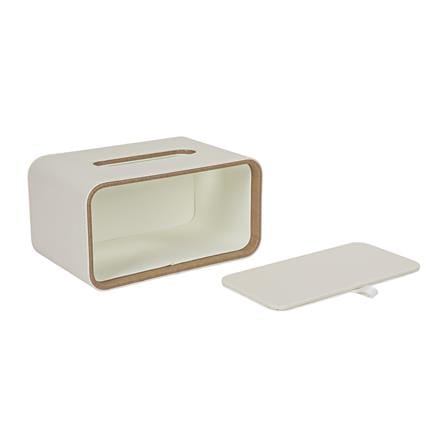 กล่องทิชชู่ PU HOMEPRO COZY SQUARE สีขาว_4