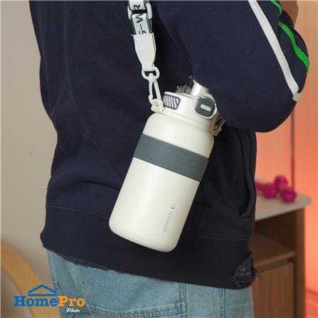 กระติกสุญญากาศ HOMEPRO CARRY 1 ลิตร สีขาว_4