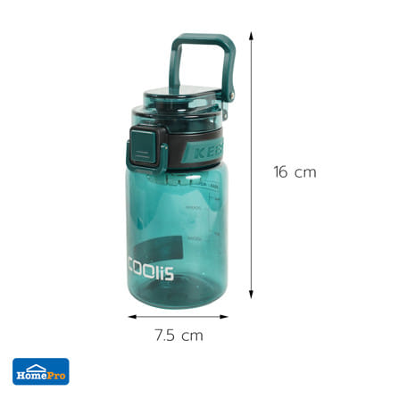 กระบอกน้ำพลาสติก HOMEPRO TRITAN CLEARGO 0.42 ลิตร สีเขียว_7