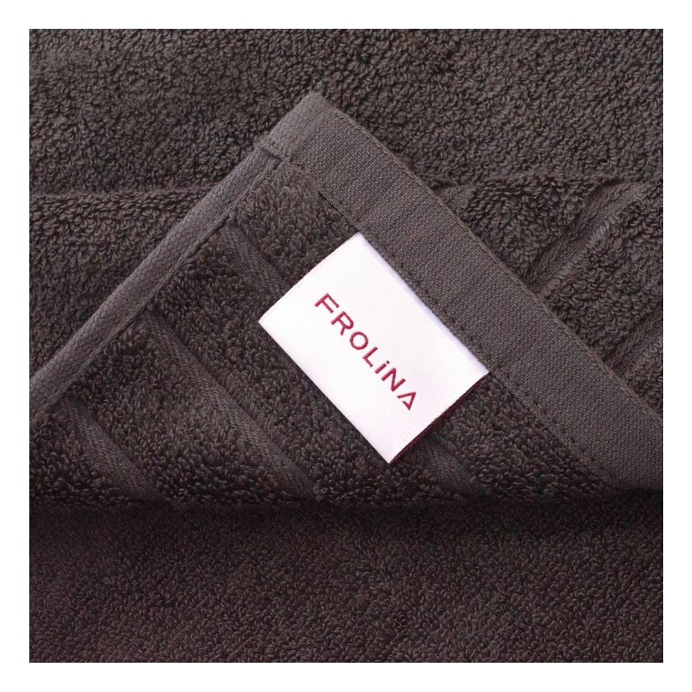 ผ้าขนหนู FROLINA CONDO LAYER 15x30 นิ้ว สี DARK BROWN