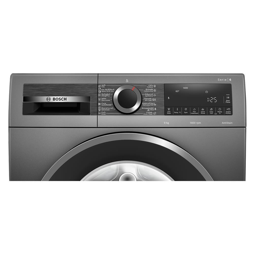 เครื่องซักผ้าฝาหน้า BOSCH WGG444E1TH 9 กก. 1400 RPM อินเวอร์เตอร์ สีเทา