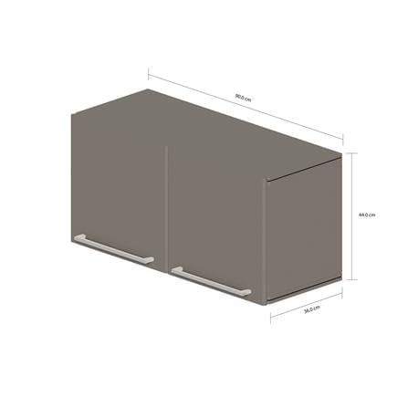 ตู้แขวนเสริม KING PLATINUM-JADE AIR AL 90x44 ซม. สี EARL GREY_4