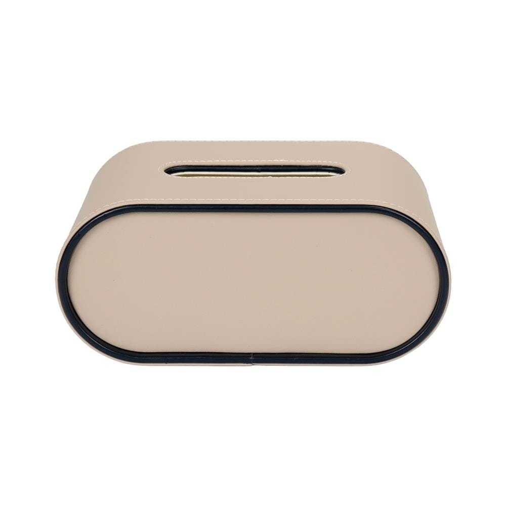 กล่องทิชชู่ PU HOMEPRO COZY OVAL สีเบจ