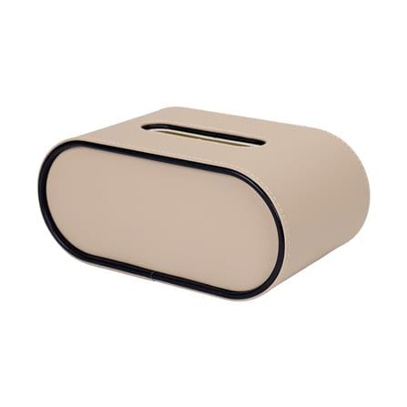 กล่องทิชชู่ PU HOMEPRO COZY OVAL สีเบจ_0