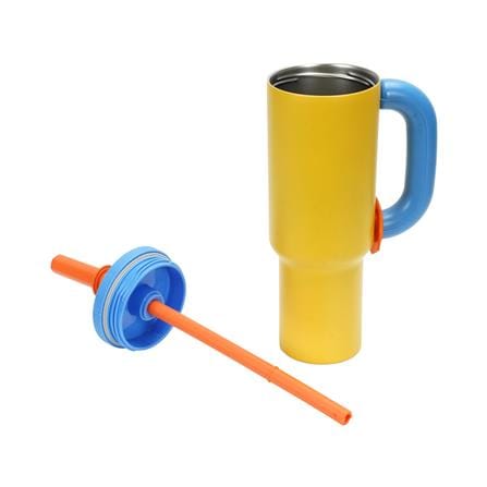 กระติกสุญญากาศ HOMEPRO JUMBOJOY สีเหลือง/ฟ้า 1.2 ลิตร_2
