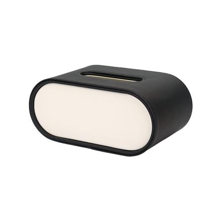 กล่องทิชชู่ PU HOMEPRO COZY OVAL สีดำ_0