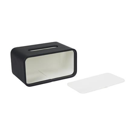 กล่องทิชชู่ PU HOMEPRO COZY SQUARE สีดำ_4
