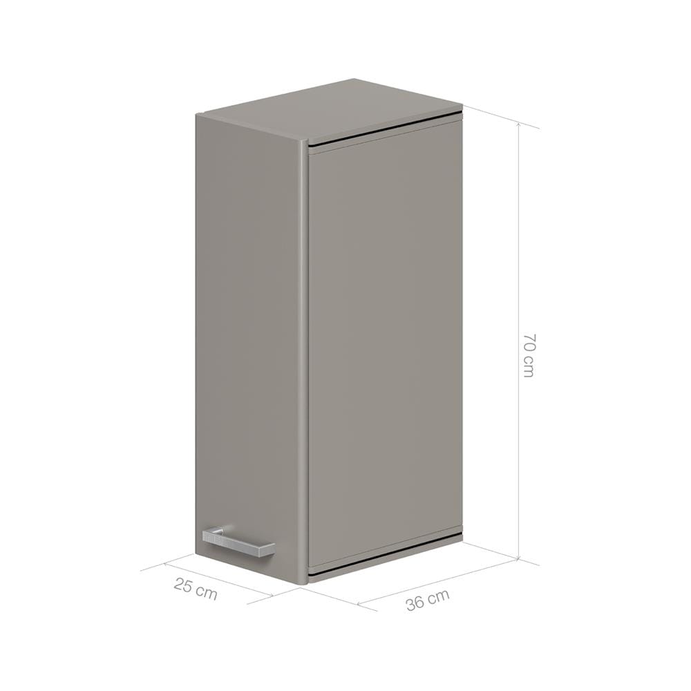 ตู้แขวนเสริม KING PLATINUM-JADE AL 25x70 ซม. สี EARL GREY