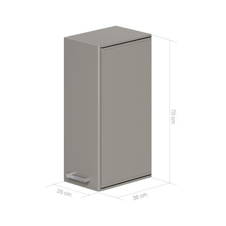 ตู้แขวนเสริม KING PLATINUM-JADE AL 25x70 ซม. สี EARL GREY_4