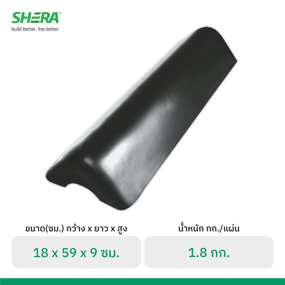 ครอบตกแต่งปิดชาย ลอนคู่ เฌอร่า 18x 59x9 ซม. สีนิกเกิล เกรย์