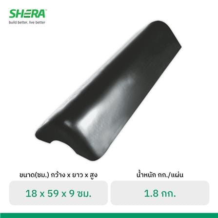 ครอบตกแต่งปิดชาย ลอนคู่ เฌอร่า 18x 59x9 ซม. สีนิกเกิล เกรย์_2