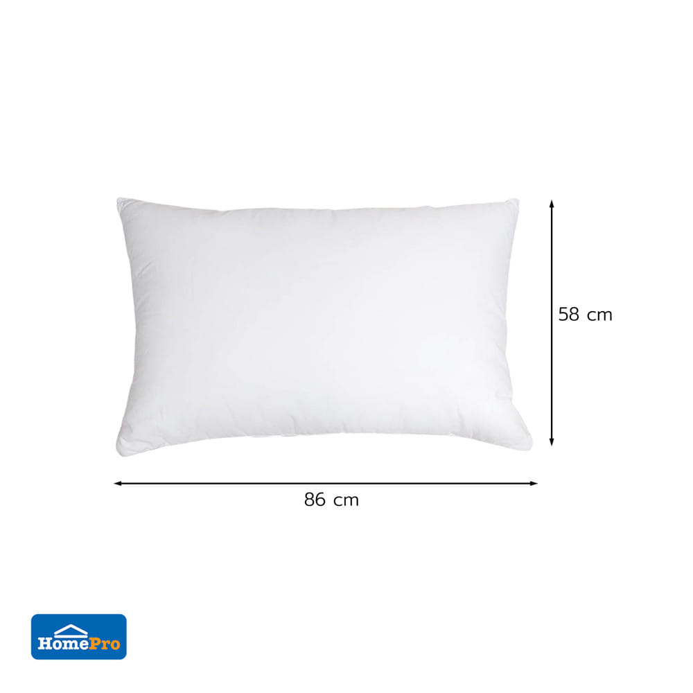 หมอนหนุน ใยสังเคราะห์ SNAZZ EXTRA 23x34 นิ้ว สีขาว