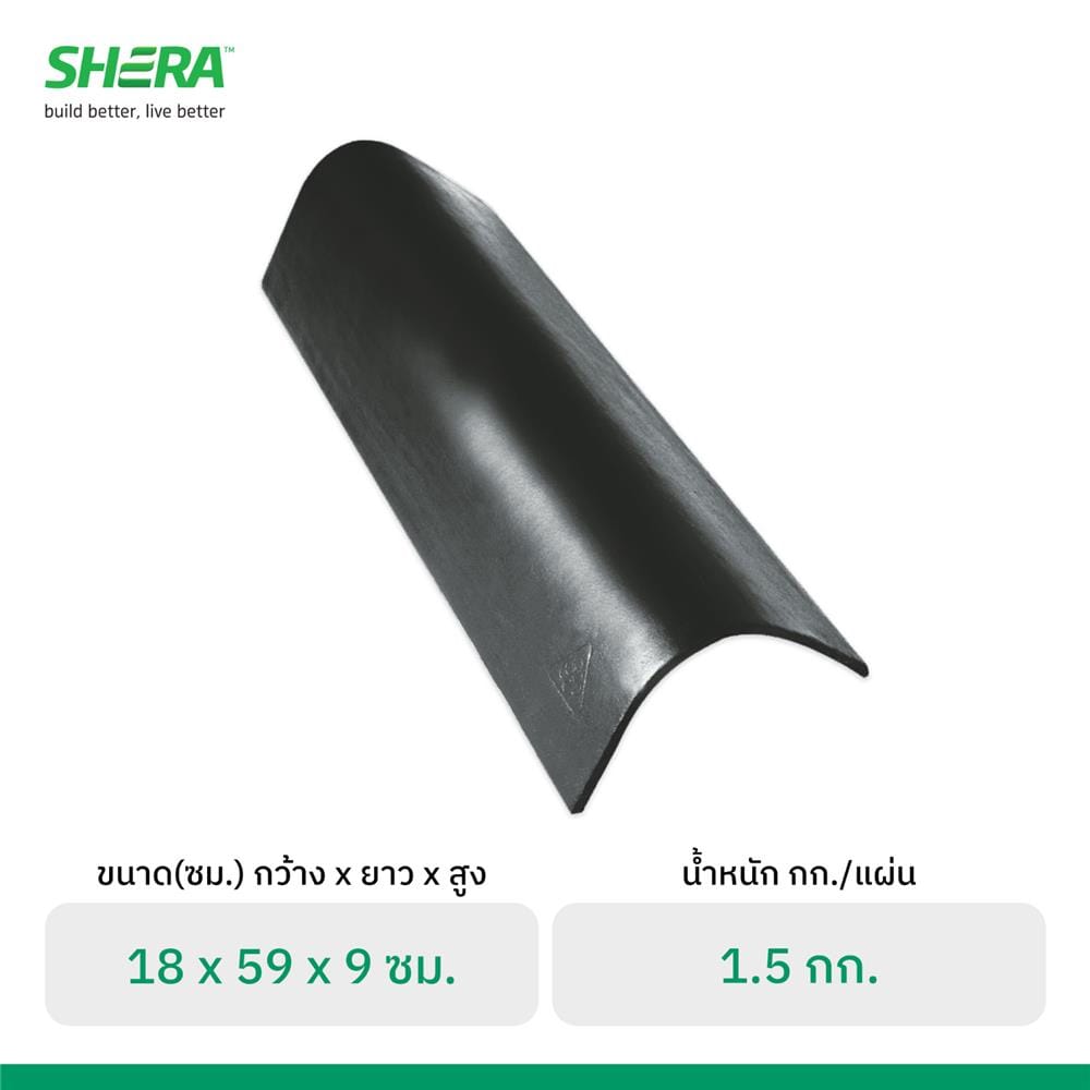 ครอบตกแต่งปิดข้าง ลอนคู่ เฌอร่า 18x59x9 ซม. สีนิกเกิล เกรย์