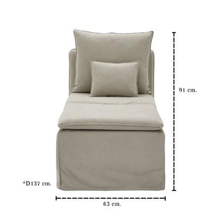 โซฟา KONCEPT OKINA 19243221 สีครีม_5