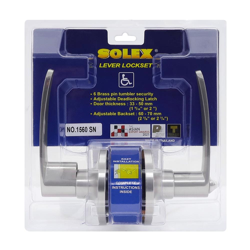 มือจับก้านโยก SOLEX 1560 สีสเตนเลส