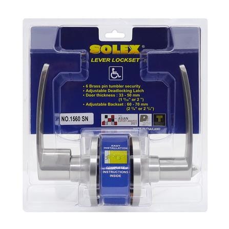มือจับก้านโยก SOLEX 1560 สีสเตนเลส_2