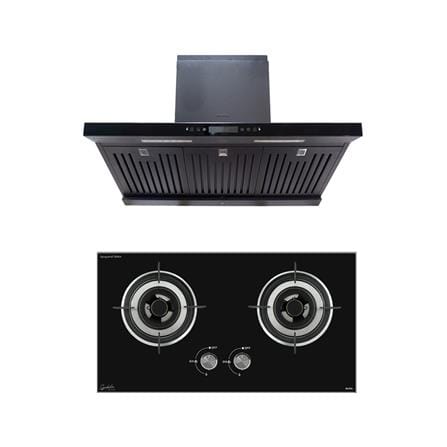 เตาฝัง+เครื่องดูดควัน AXIA SBL 76 + STARLIGHT 90 B...