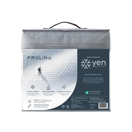ผ้ารองกันเปื้อน TWIN SIZE FROLINA YEN SERIES สีขาว_3