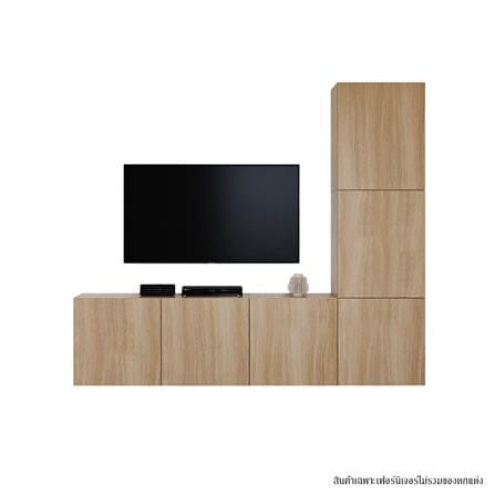 ตู้แขวนผนัง SB BUILT IN 19239340 WISEST 240 ซม. สีโอ๊ค_0