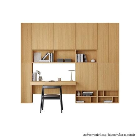 ชุดโต๊ะทำงาน SB BUILT IN WISEST 19239329 สี MONACO OAK_0