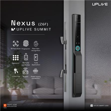 กลอนประตูดิจิตอล UPLIVE Z6F (Nexus) สีดำ_3