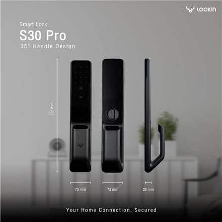 กลอนประตูดิจิตอล LOCKIN S30 PRO สีดำ_6