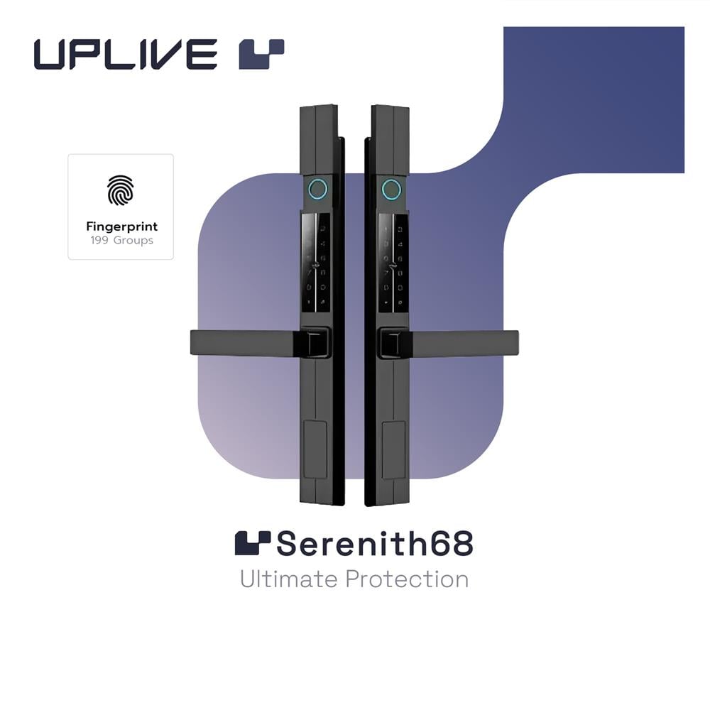 กลอนประตูดิจิตอล UPLIVE T30 (SERENITH68) สีดำ