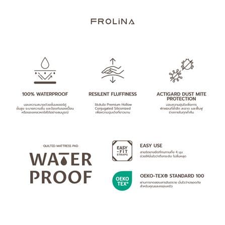 ผ้ารองกันเปื้อน TWIN SIZE FROLINA WATERPROOF สีขาว_7