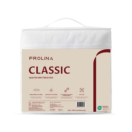 ผ้ารองกันเปื้อน QUEEN SIZE FROLINA CLASSIC สีขาว_3