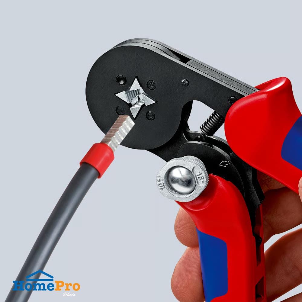 คีมย้ำสายไฟ KNIPEX 97 53 04 180 มม.