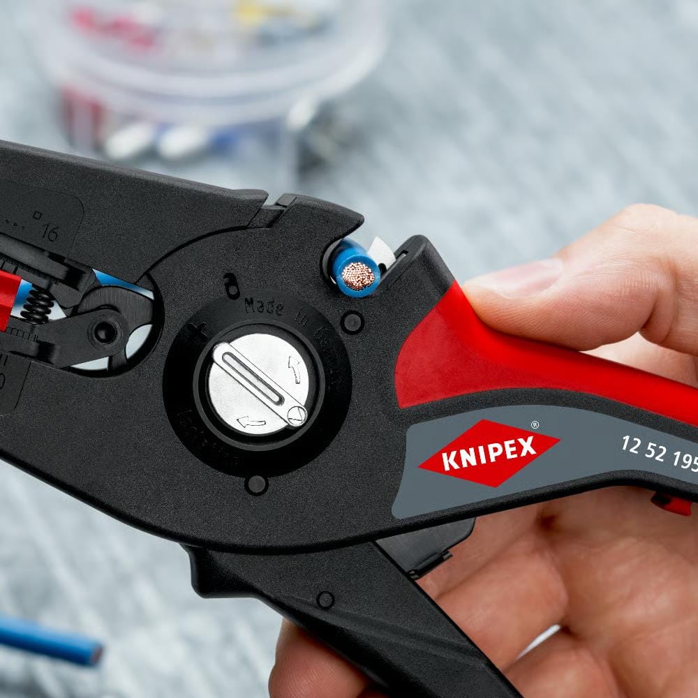 คีมปอกสายไฟ KNIPEX 12 52 195 8 นิ้ว