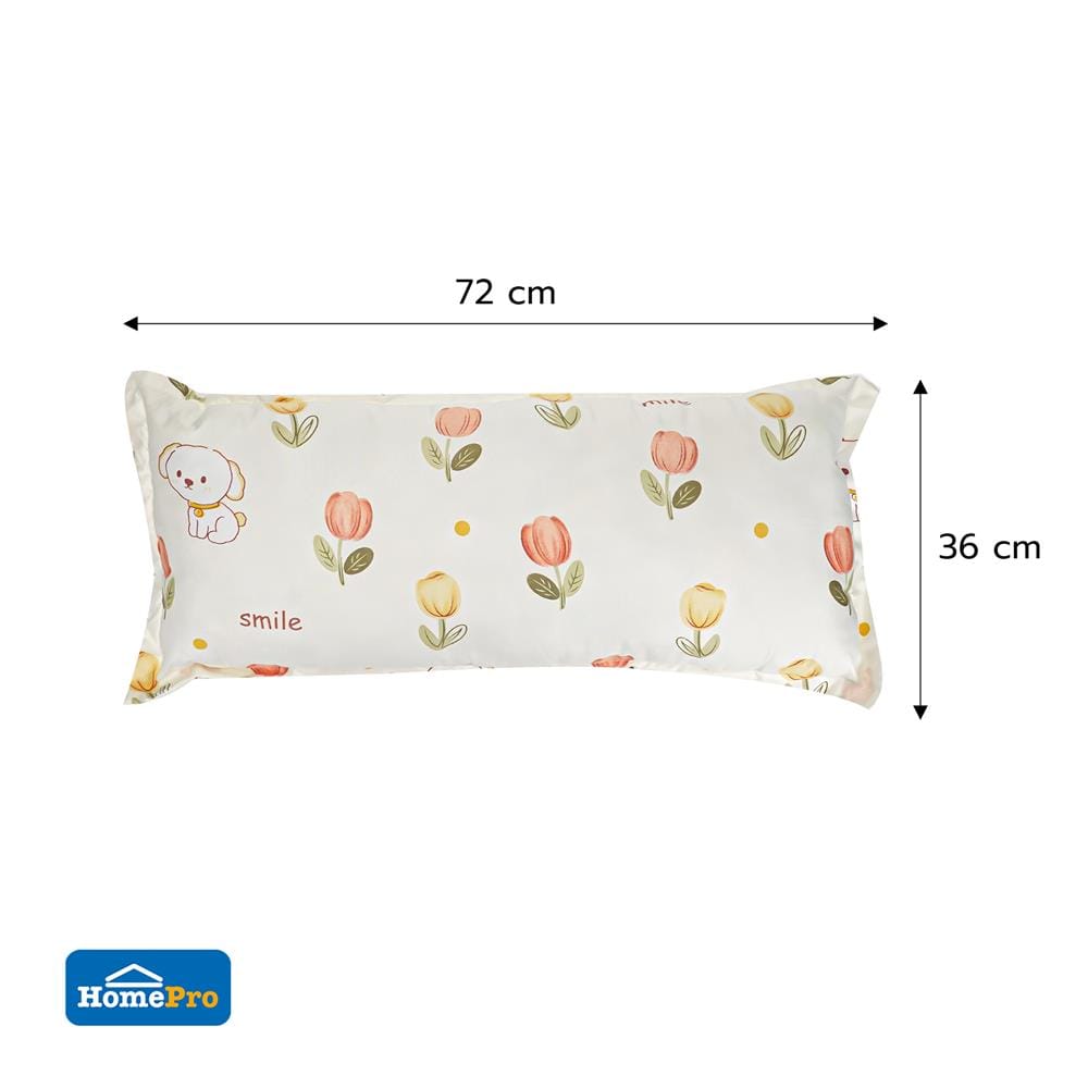 หมอนหนุน ใยสังเคราะห์ SNAZZ TULIP 36x72 ซม. สี ORANGE