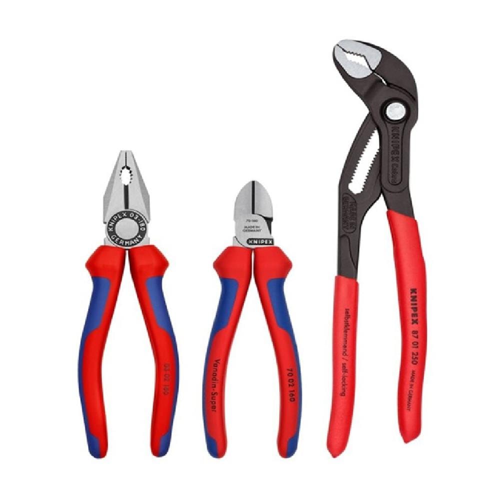 ชุดคีมมาตรฐาน KNIPEX 00 20 09 V01 (ชุด 3 ชิ้น)
