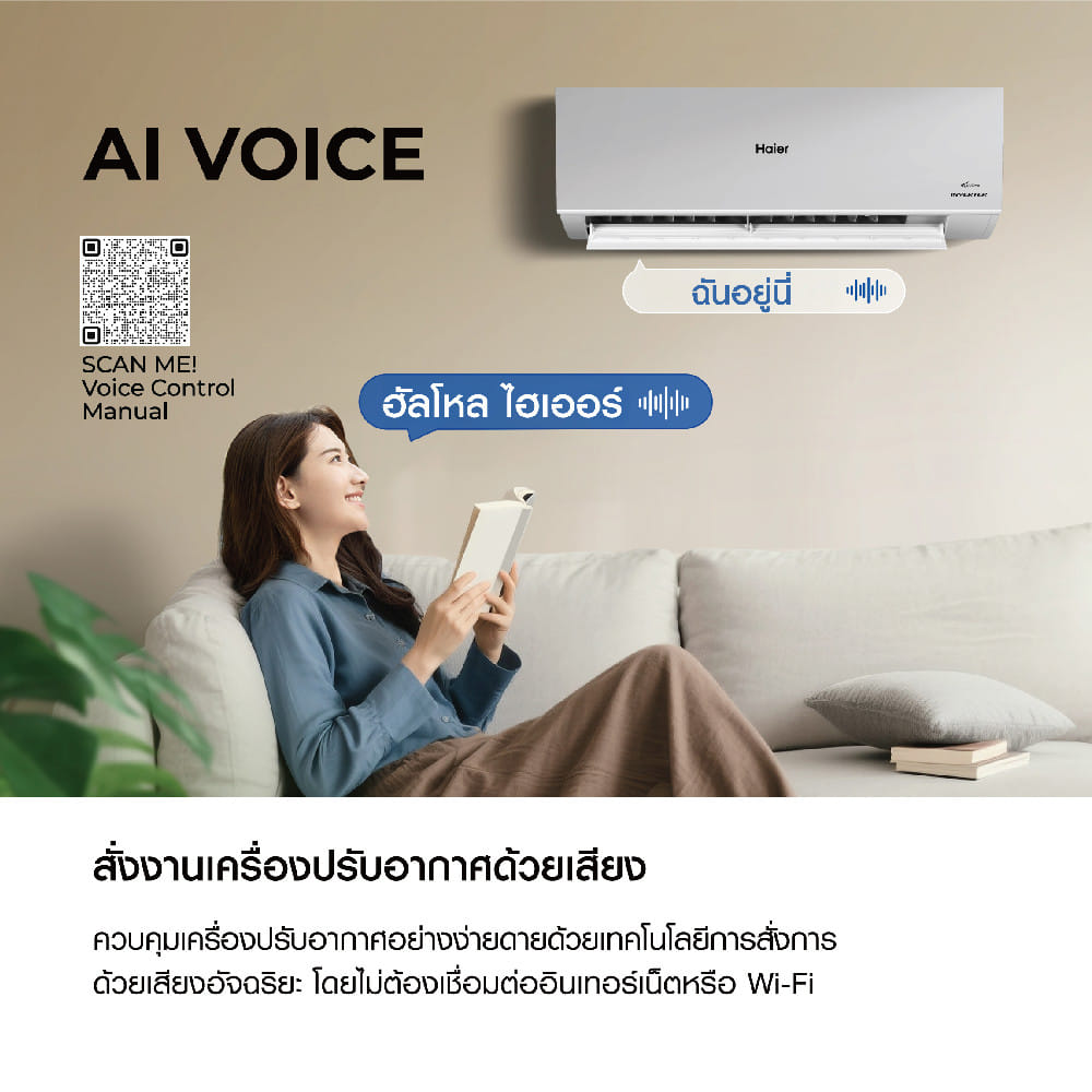 แอร์ผนัง HAIER HSU-13VRSA05BBF 13000 บีทียู อินเวอร์เตอร์