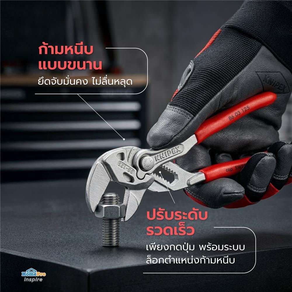 คีมคอม้า KNIPEX 86 03 125 5 นิ้ว