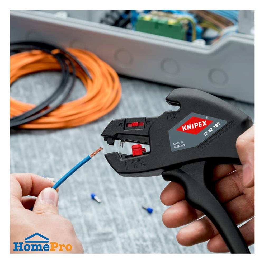 คีมปอกสายไฟ KNIPEX 12 62 180 7 นิ้ว
