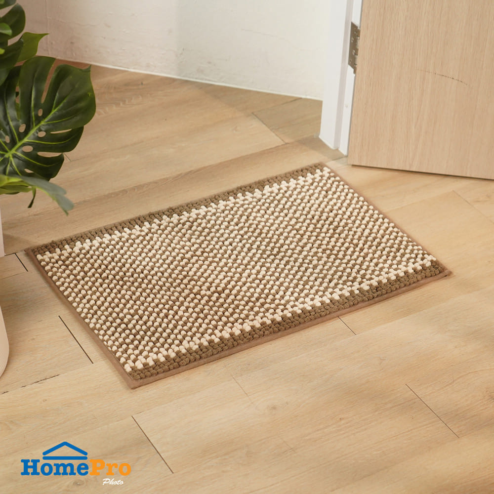 พรม HOME LIVING STYLE CROSSY 45x70 ซม. สีน้ำตาล