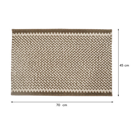 พรม HOME LIVING STYLE CROSSY 45x70 ซม. สีน้ำตาล_7