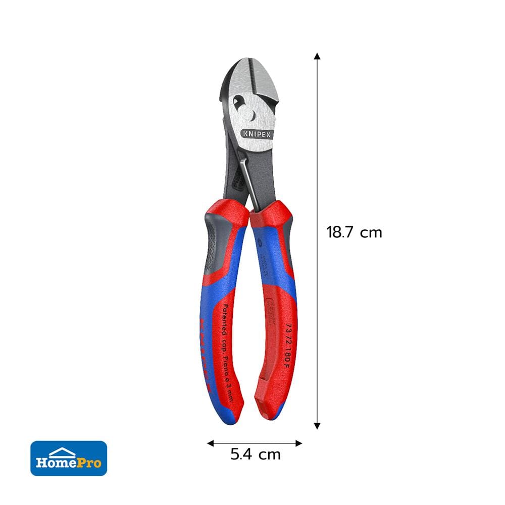 คีมปากเฉียง KNIPEX 73 72 180 F