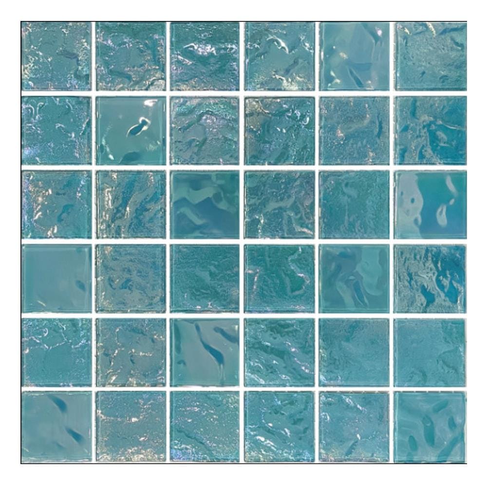 โมเสคแก้ว 30x30 ซม. GLASCERA เพิร์ล เขียว